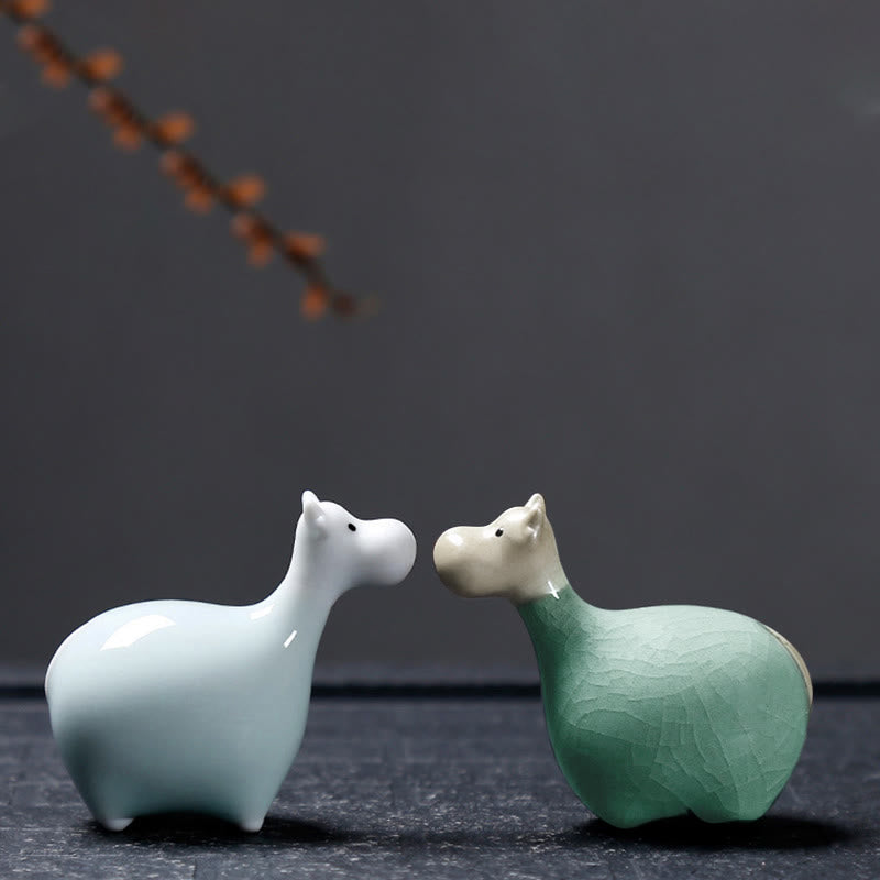 Buddha Stones Zodiaco cinese Ceramica Tè Animale domestico Decorazione per la casa - image 35