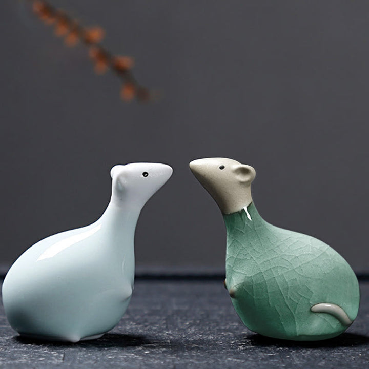 Buddha Stones Zodiaco cinese Ceramica Tè Animale domestico Decorazione per la casa - image 34