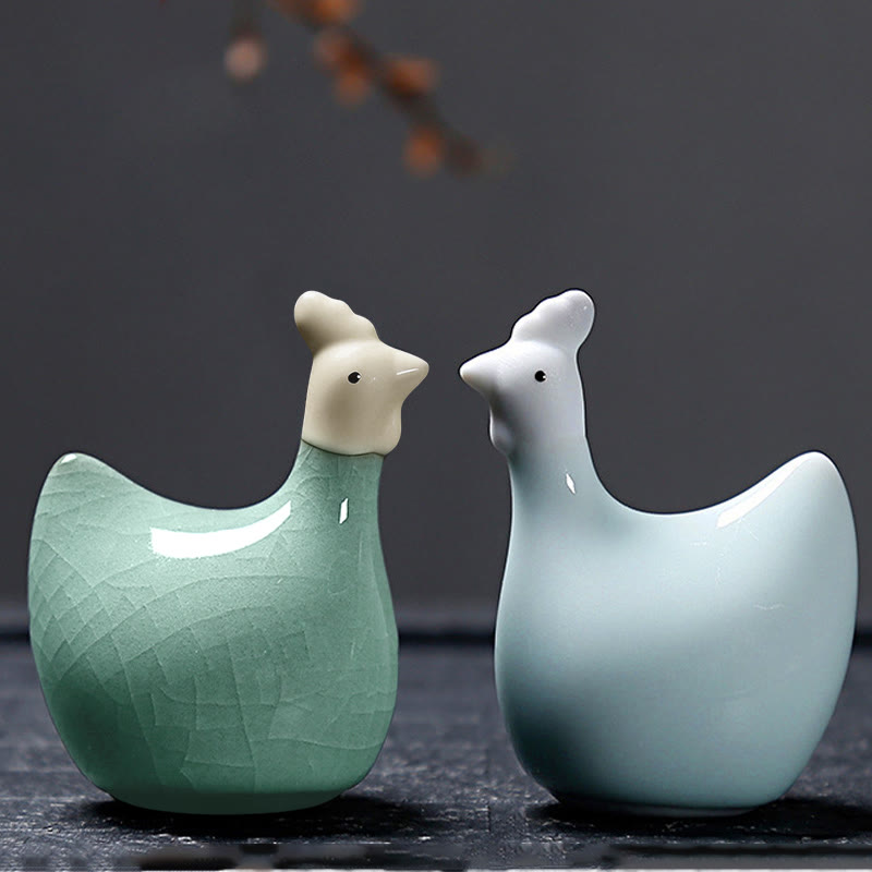 Buddha Stones Zodiaco cinese Ceramica Tè Animale domestico Decorazione per la casa - image 42