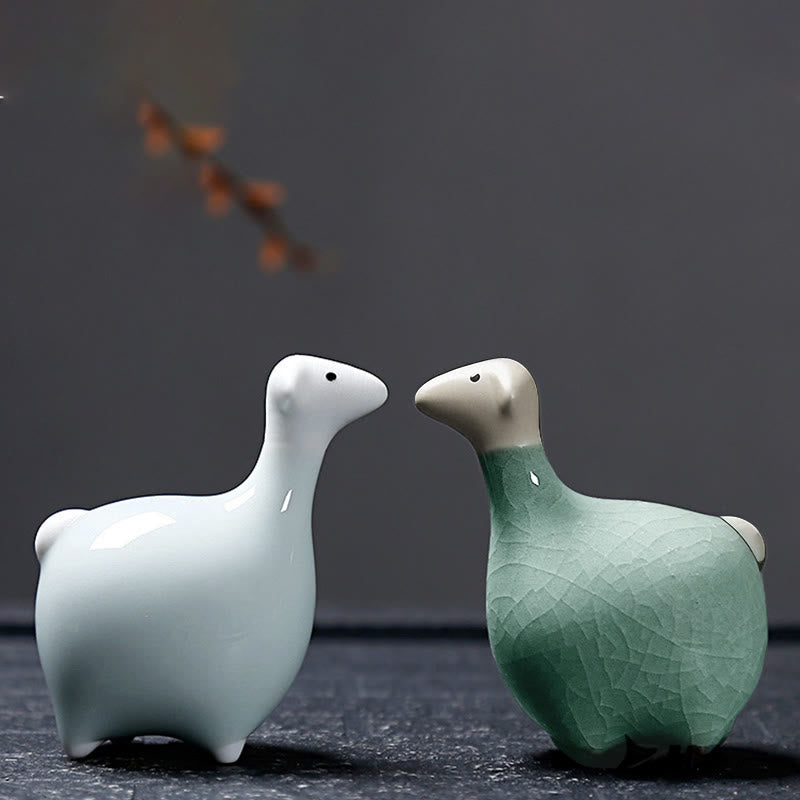 Buddha Stones Zodiaco cinese Ceramica Tè Animale domestico Decorazione per la casa - image 40