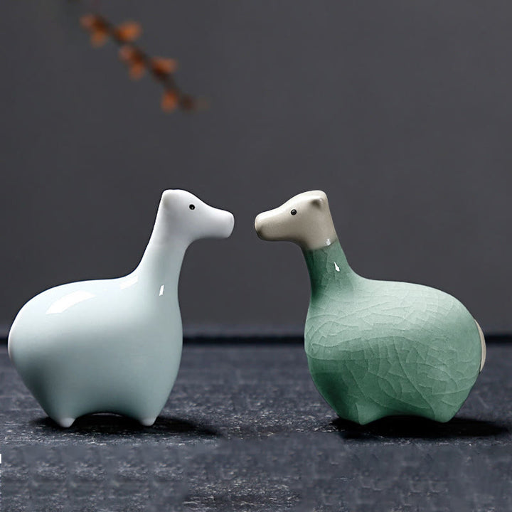 Buddha Stones Zodiaco cinese Ceramica Tè Animale domestico Decorazione per la casa - image 39