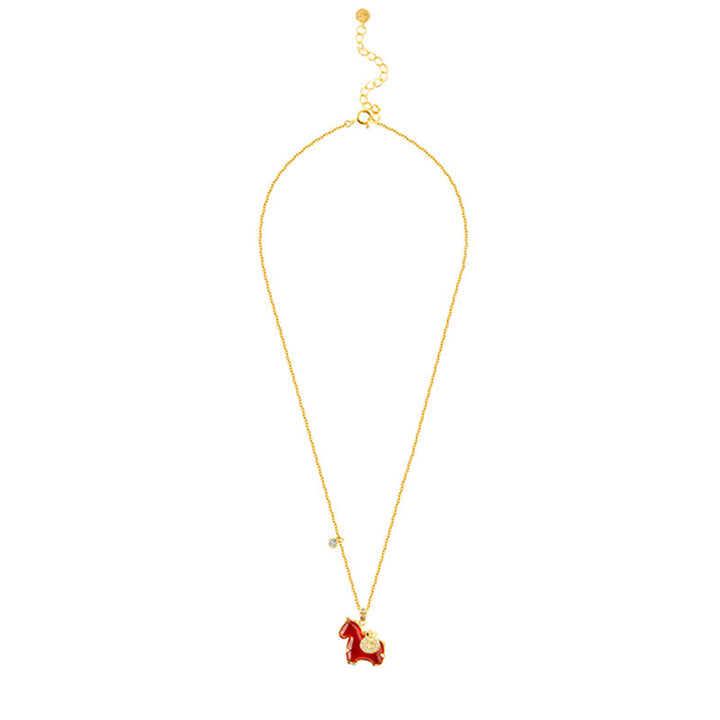 Buddha Stones Anno del Cavallo Agata Rossa Carattere Fu Collana Pendenti Fiducia - image 8