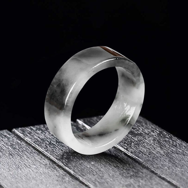 Buddha Stones Anello di giada della prosperità e della fortuna - image 1