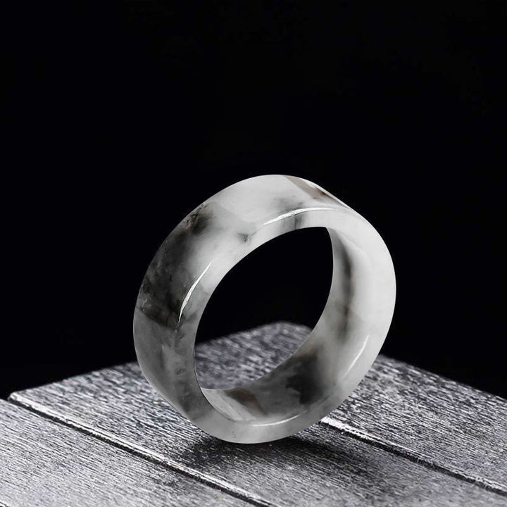 Buddha Stones Anello di giada della prosperità e della fortuna - Giada (23 mm) - image 0