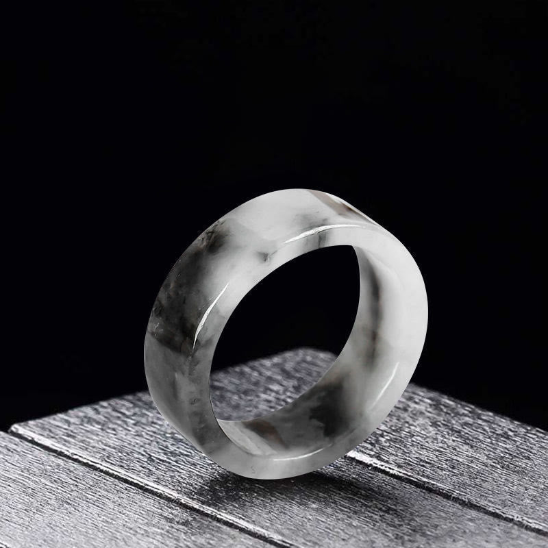 Buddha Stones Anello di giada della prosperità e della fortuna - Giada (23 mm) - image 0