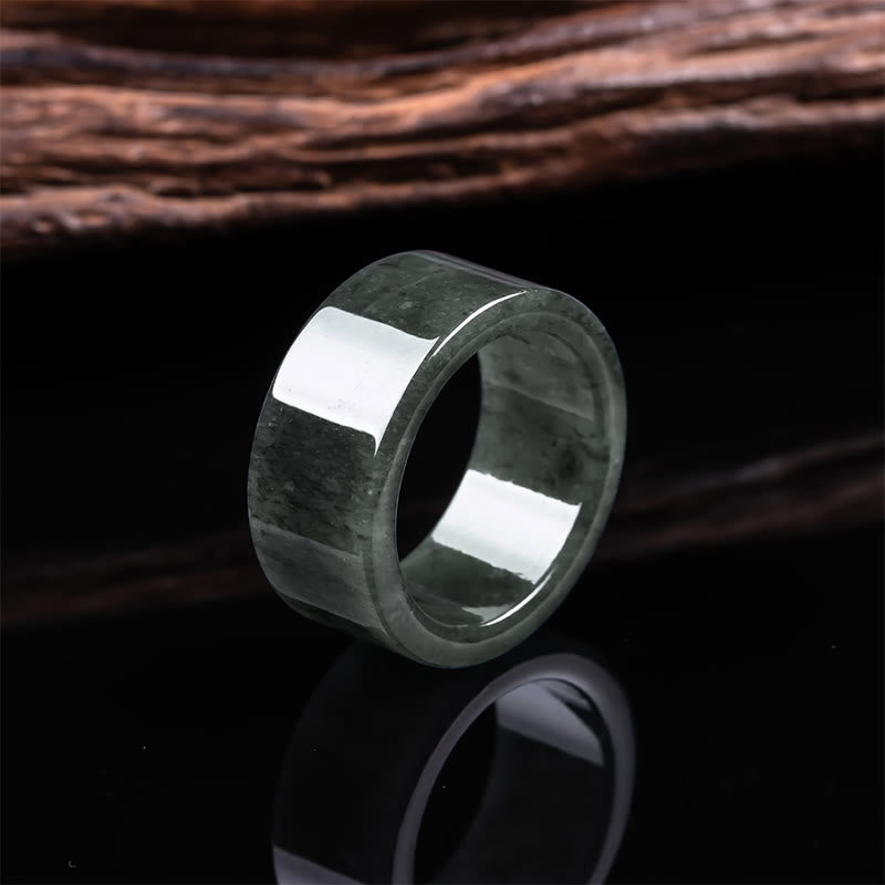 Buddha Stones Anello di giada per prosperità, abbondanza e fortuna - image 1