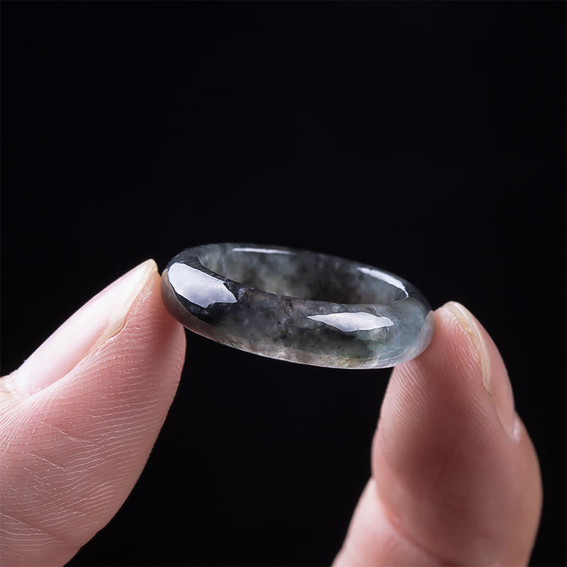 Buddha Stones Anello di giada prosperità fortuna abbondanza - image 3