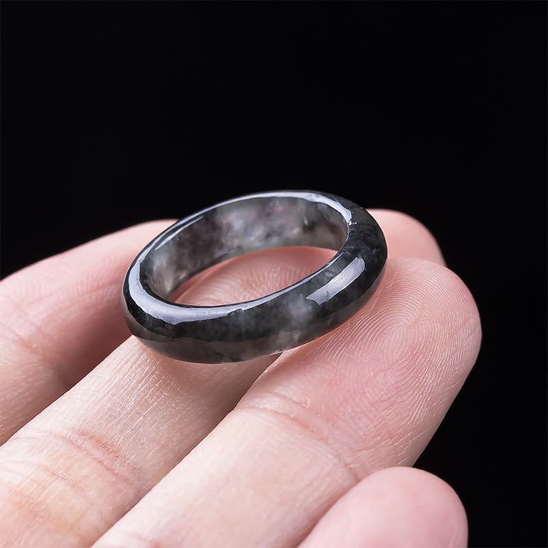 Buddha Stones Anello di giada prosperità fortuna abbondanza - image 4