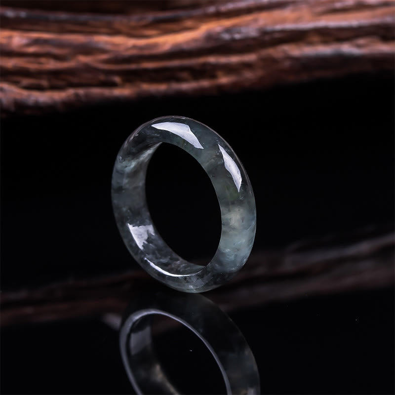 Buddha Stones Anello di giada prosperità fortuna abbondanza - Giada - 21 millimetri - image 1