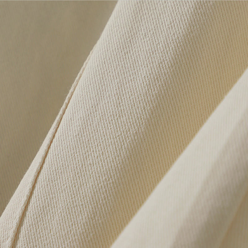 Buddha Stones Pantaloni harem da donna in cotone con tasche, lunghezza alla caviglia, con bottoni e cerniera, stile semplice autunnale - image 5