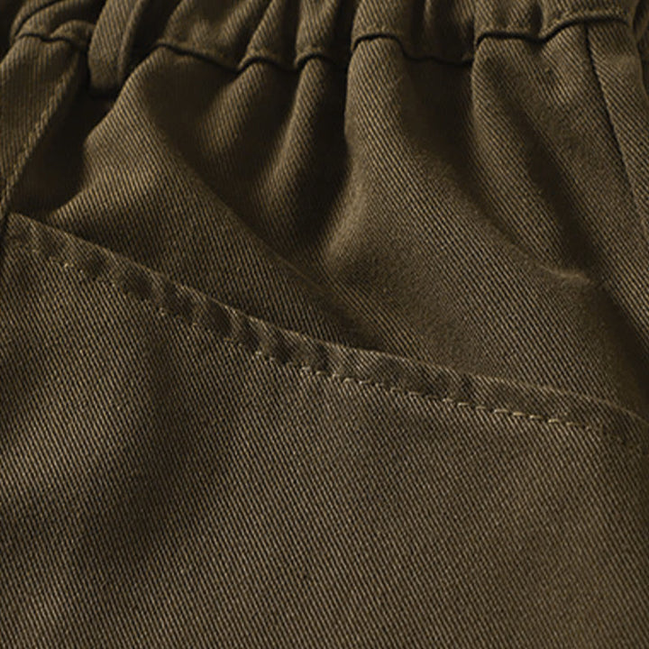 Buddha Stones Pantaloni harem da donna in cotone con tasche, lunghezza alla caviglia, con bottoni e cerniera, stile semplice autunnale - image 9