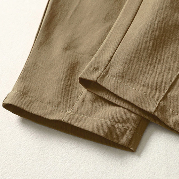 Buddha Stones Pantaloni harem da donna in cotone con tasche, lunghezza alla caviglia, con bottoni e cerniera, stile semplice autunnale - image 15