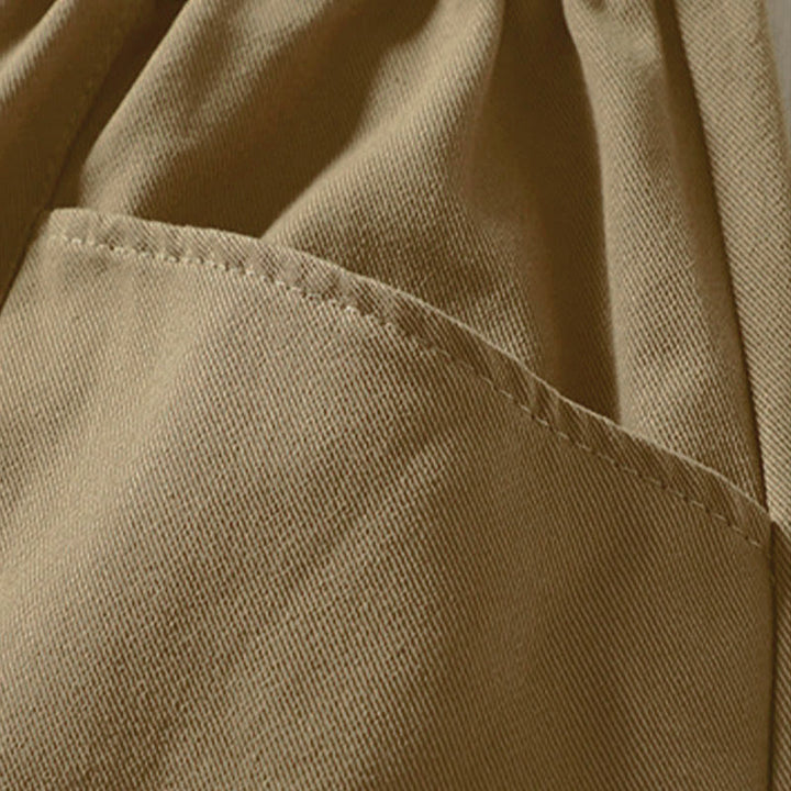 Buddha Stones Pantaloni harem da donna in cotone con tasche, lunghezza alla caviglia, con bottoni e cerniera, stile semplice autunnale - image 13