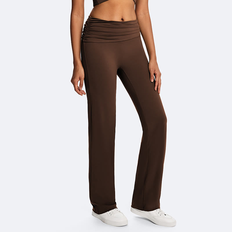 Buddha Stones Top senza maniche senza spalline con scollo all'americana e schiena scoperta, pantaloni a gamba dritta per sport, fitness e yoga - SaddleBrown (solo pantaloni) - US14, UK/AU18, EU46 (2XL) - image 3