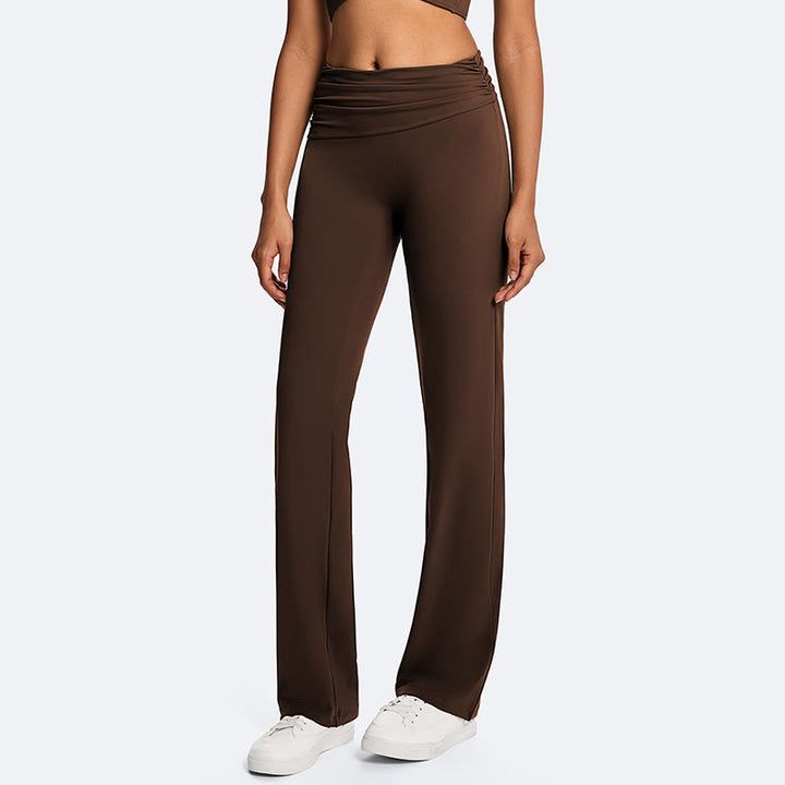 Buddha Stones Top senza maniche senza spalline con scollo all'americana e schiena scoperta, pantaloni a gamba dritta per sport, fitness e yoga - image 4