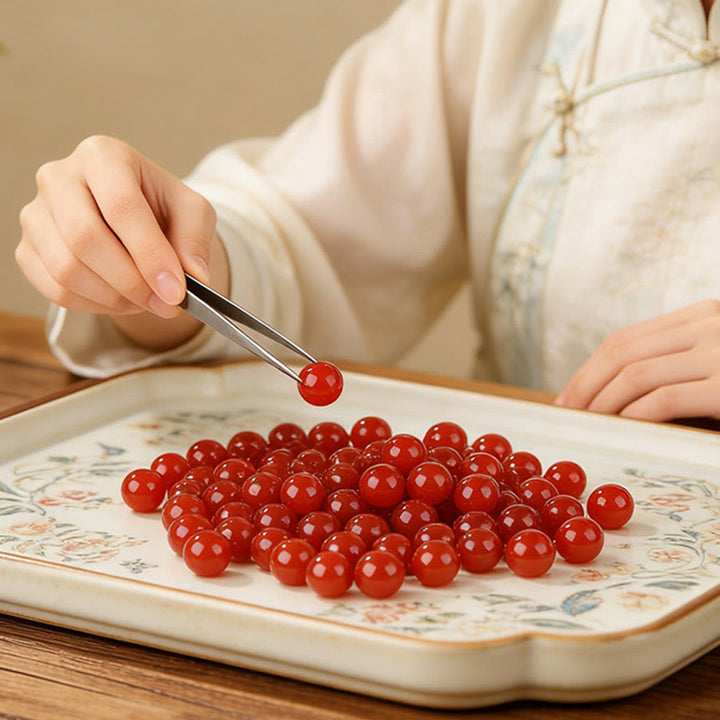 Buddha Stones Braccialetto del successo in agata rossa del sud dell'anno del cavallo - image 9