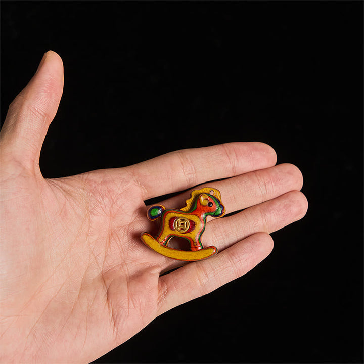 Buddha Stones Anno del Cavallo Moneta di Rame Eucalipto Arcobaleno Creatività Decorazione da Scrivania - image 5