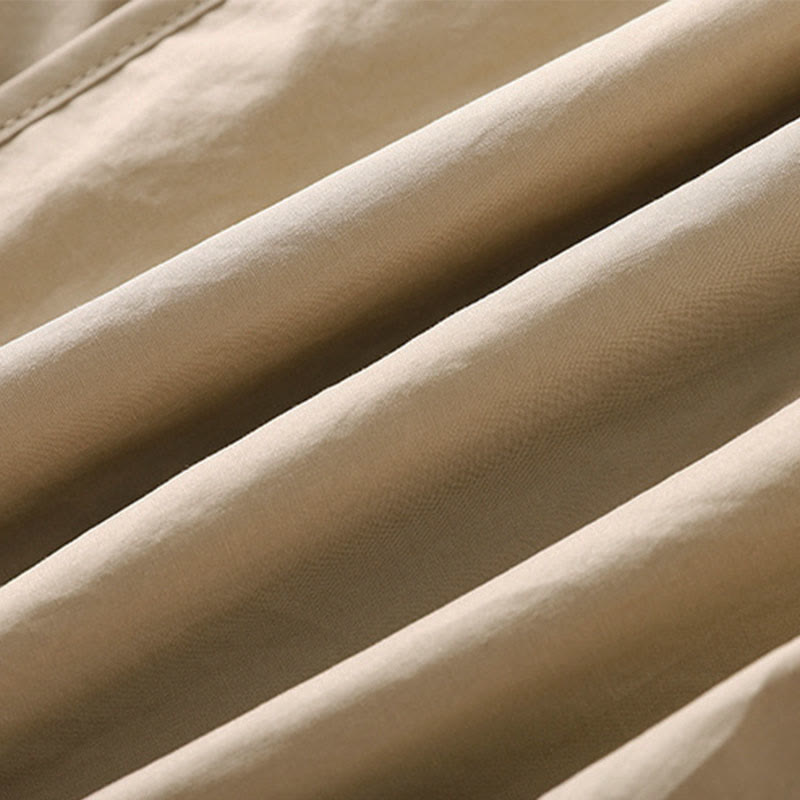 Buddha Stones Pantaloni harem da donna a vita alta, plissettati, semplici e colorati, con tasche - image 15