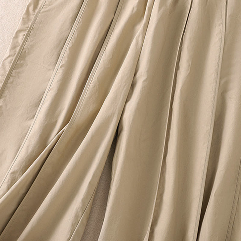 Buddha Stones Pantaloni harem da donna a vita alta, plissettati, semplici e colorati, con tasche - image 16