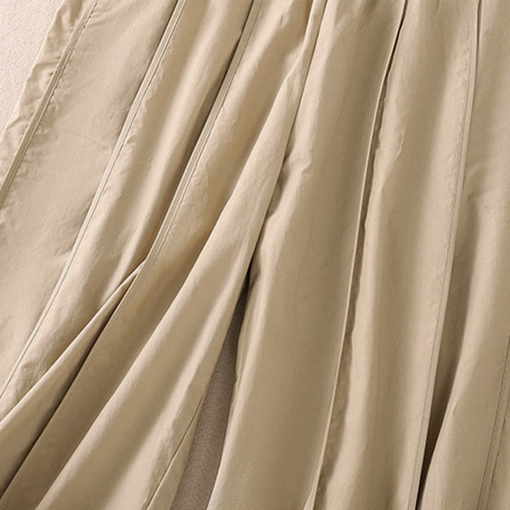 Buddha Stones Pantaloni harem da donna a vita alta, plissettati, semplici e colorati, con tasche - image 16