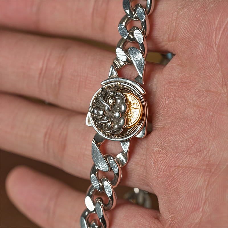 Braccialetto Buddha Stones Rame PiXiu Ricchezza Fortuna - image 3