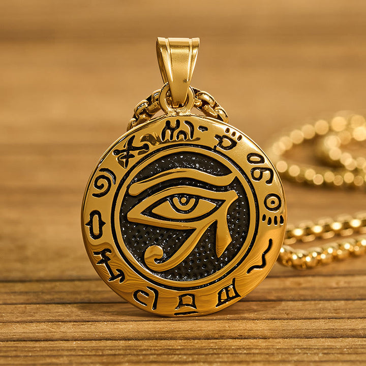 Collana con ciondolo in acciaio al titanio e Buddha Stones contro il malocchio - image 9