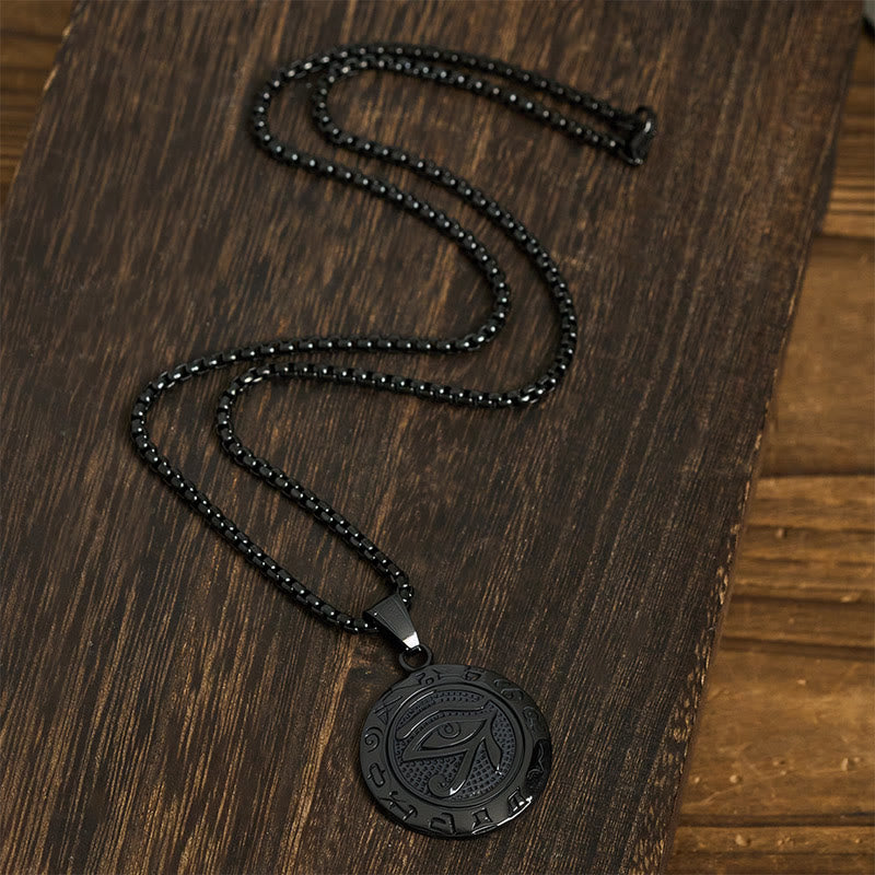 Collana con ciondolo in acciaio al titanio e Buddha Stones contro il malocchio - image 16