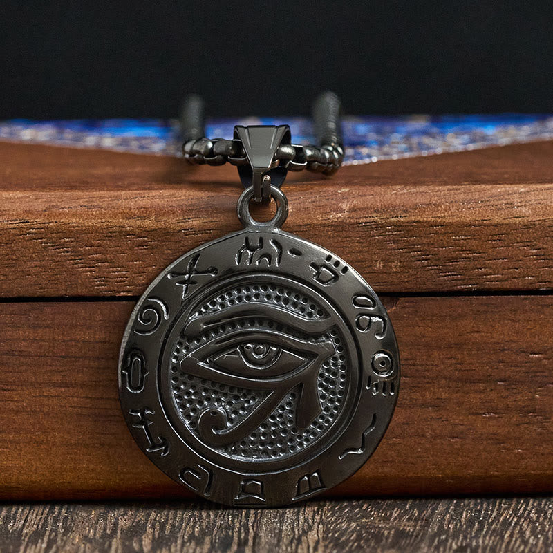 Collana con ciondolo in acciaio al titanio e Buddha Stones contro il malocchio - image 15