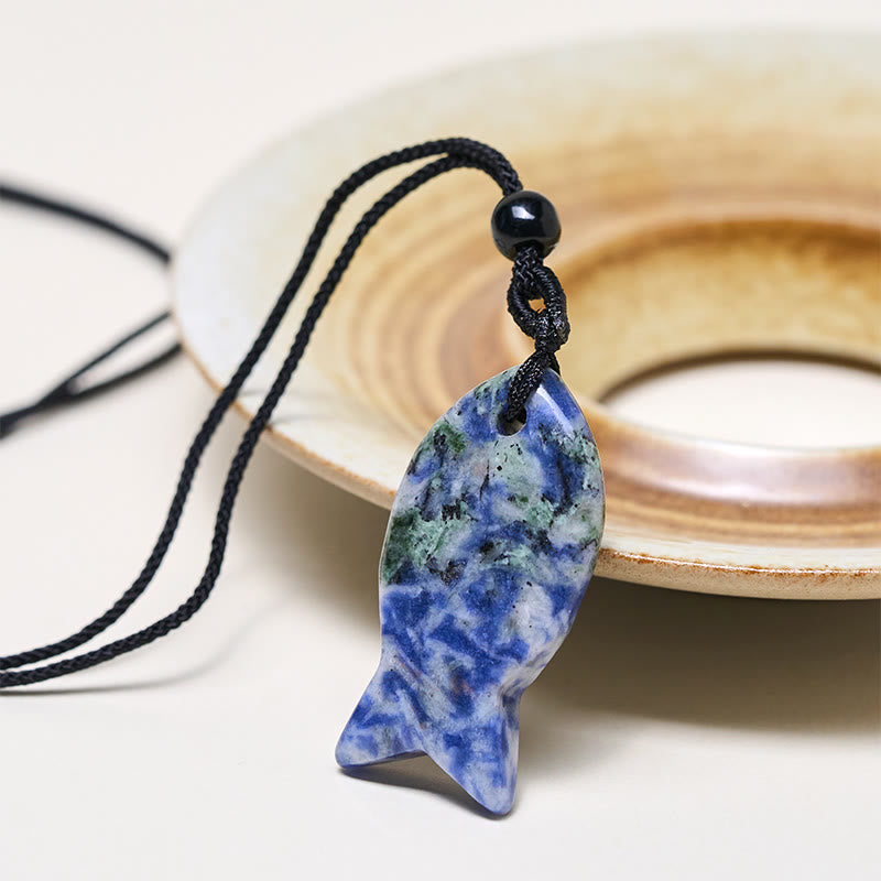 Collana con ciondolo Buddha Stones Koi Fish, cristallo rosa, agata indiana, ametista, topazio, diaspro rosso, calore e successo - image 41