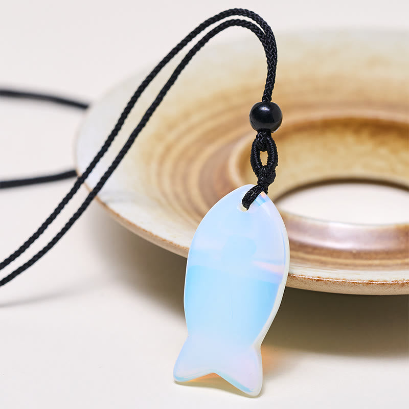 Collana con ciondolo Buddha Stones Koi Fish, cristallo rosa, agata indiana, ametista, topazio, diaspro rosso, calore e successo - image 57