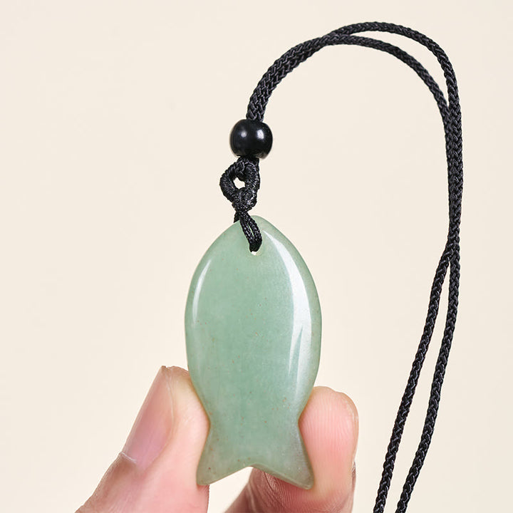 Collana con ciondolo Buddha Stones Koi Fish, cristallo rosa, agata indiana, ametista, topazio, diaspro rosso, calore e successo - image 44