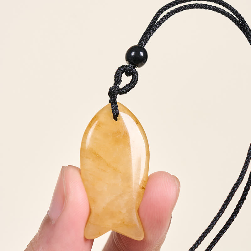 Collana con ciondolo Buddha Stones Koi Fish, cristallo rosa, agata indiana, ametista, topazio, diaspro rosso, calore e successo - image 15