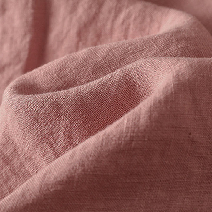 Buddha Stones Camicia da donna in cotone con bottoni, a maniche lunghe, modello patchwork semplice, stile pendolarismo autunnale - image 6