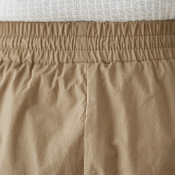 Buddha Stones Pantaloni Capri a gamba larga da donna con tasche e design laterale abbottonato semplice - image 23