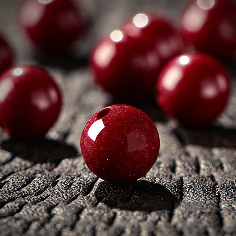 Buddha Stones Braccialetto della benedizione del cinabro dell'anno del cavallo - image 12