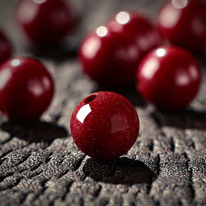 Buddha Stones Braccialetto della benedizione del cinabro dell'anno del cavallo - image 12