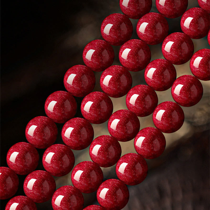 Buddha Stones Braccialetto della benedizione del cinabro dell'anno del cavallo - image 15