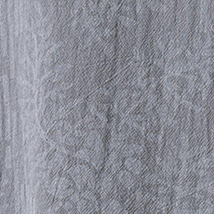 Buddha Stones Camicia da uomo in cotone con maniche corte, bottoni a rana e tasche, modello estivo con fiori e erba - image 10