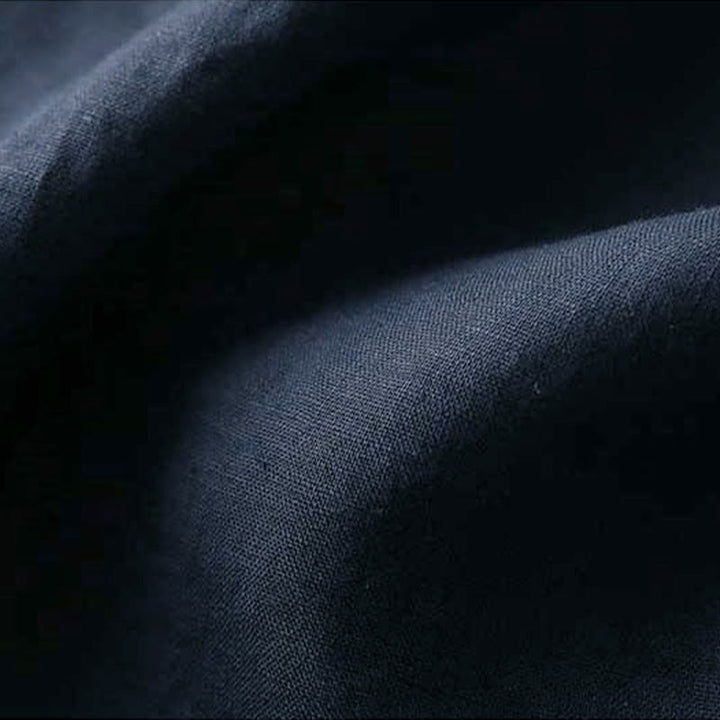 Camicia da donna in cotone e lino a maniche lunghe con ricamo floreale retrò Buddha Stones - image 24