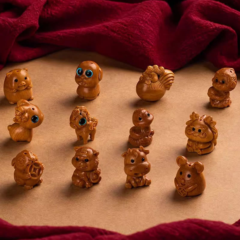 Buddha Stones Portachiavi con benedizione dei semi di Bodhi della stella e della luna del sandalo rosso dell'anno del cavallo - image 53