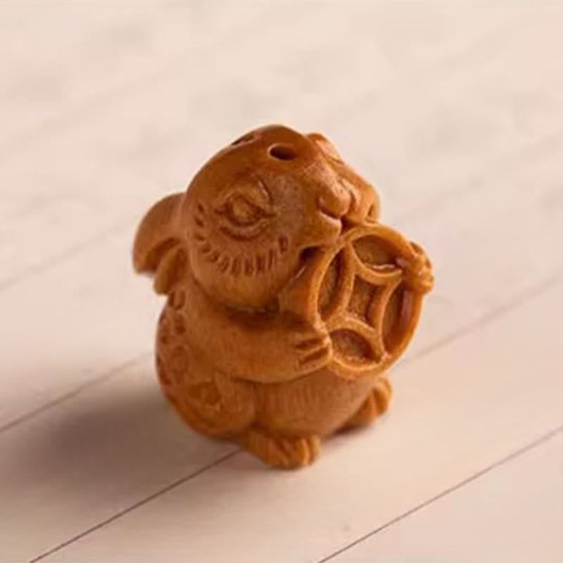 Buddha Stones Portachiavi con benedizione dei semi di Bodhi della stella e della luna del sandalo rosso dell'anno del cavallo - image 17