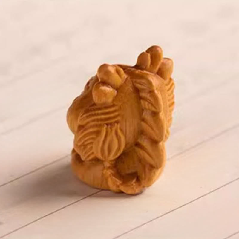 Buddha Stones Portachiavi con benedizione dei semi di Bodhi della stella e della luna del sandalo rosso dell'anno del cavallo - image 26