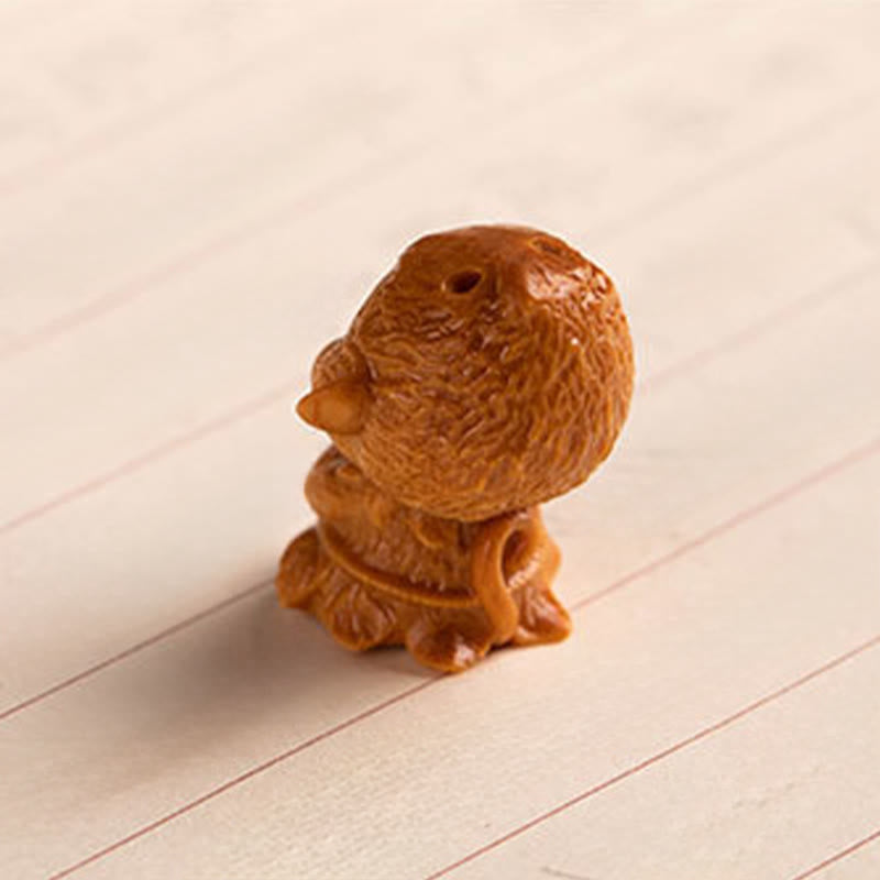 Buddha Stones Portachiavi con benedizione dei semi di Bodhi della stella e della luna del sandalo rosso dell'anno del cavallo - image 37