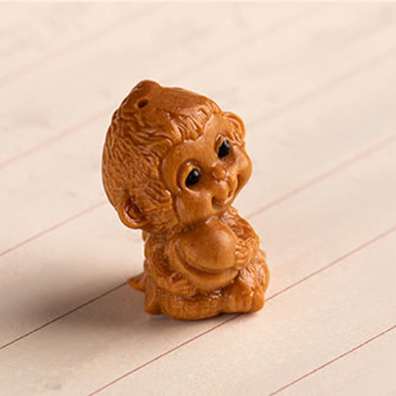 Buddha Stones Portachiavi con benedizione dei semi di Bodhi della stella e della luna del sandalo rosso dell'anno del cavallo - image 36