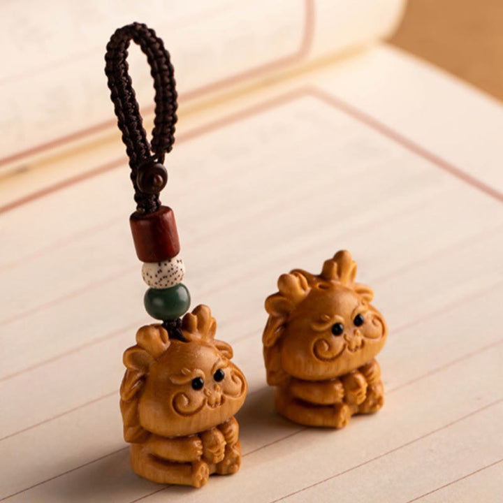 Buddha Stones Portachiavi con benedizione dei semi di Bodhi della stella e della luna del sandalo rosso dell'anno del cavallo - image 48