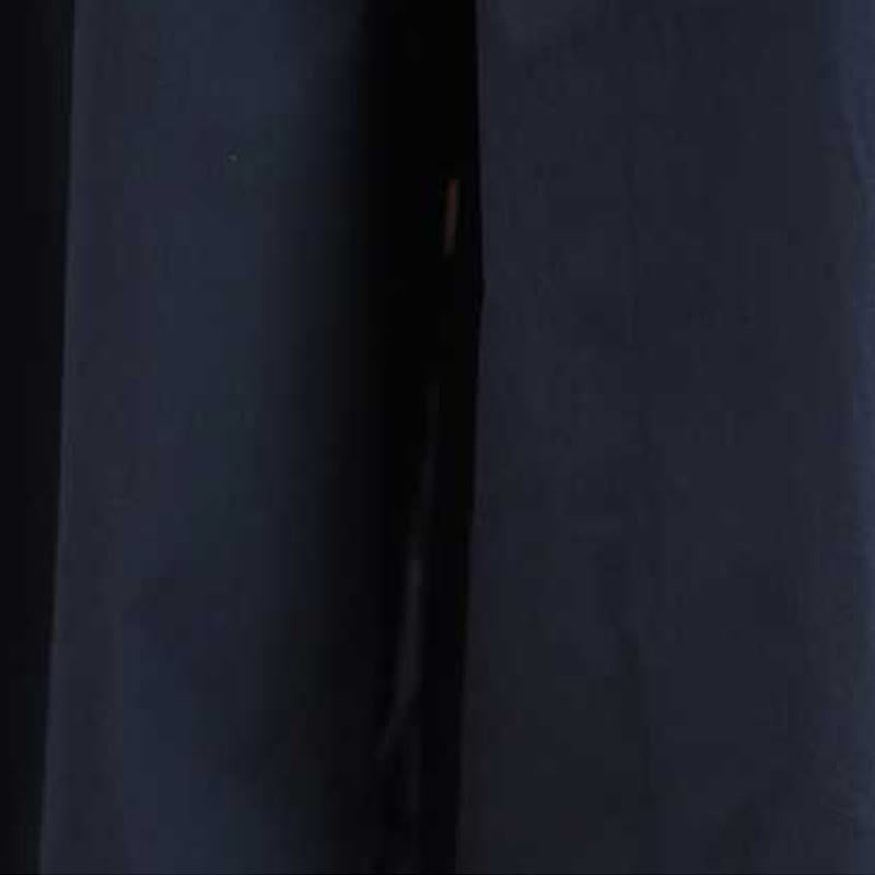 Buddha Stones Pantaloni da donna con elastico in vita e gamba larga, blu scuro, con lacci e tasche - image 12