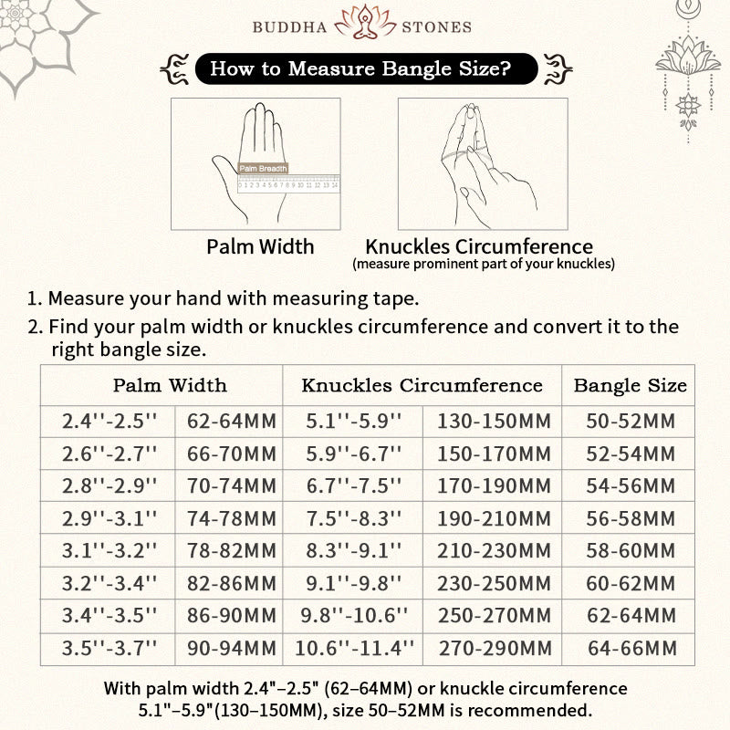 Buddha Stones Bracciale rigido aperto con motivo inciso in rame - image 3