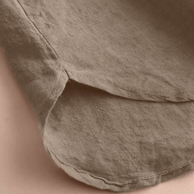 Camicia da donna casual a maniche a tre quarti con scollo rotondo e motivo Buddha Stones. - image 9
