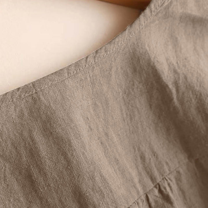 Camicia casual da donna con scollo rotondo e maniche a tre quarti, motivo Buddha Stones - image 7