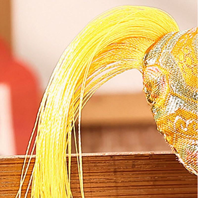 Buddha Stones Decorazione da appendere con cordino rosso portafortuna ricamato per l'anno del cavallo - image 7